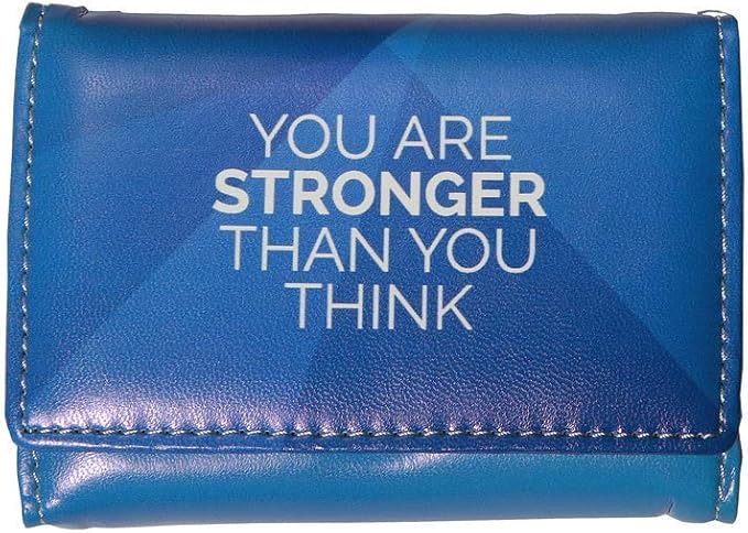 Weekly Pill Box Organizer, 8 Compartments, Portable Travel Pill Case, Folding Cover to Hold Medication, Supplements - Blue