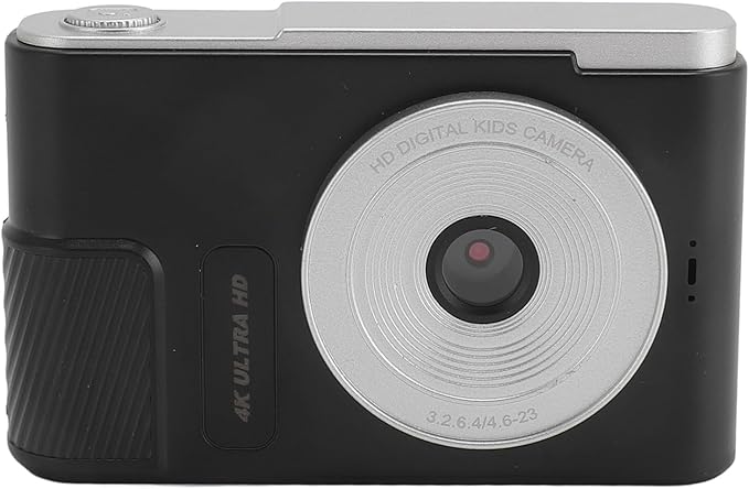 Digital Camera 48MP 4K Vlogging Camera with 2.4 Inch Screen 16X Digital Zoom Compact Camera for Teens Beginner Adult (Black)