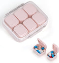 RICHCEE 10 Compartments Daily Pill Organizer for Pocket Purse,Combined Cute Travel Pill Box,Daily Portable Pill and Supplement Organizer for Fish Oil/Vitamin(Pink)