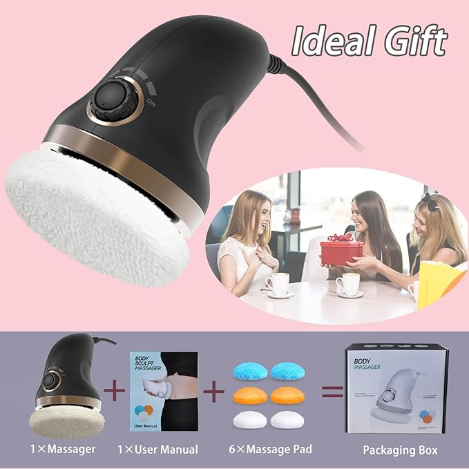Handheld Cellulite Massager-Body Sculpting Machine with Lymphatic Drainage, Skin Tightening, and Vibrating Beauty Sculpt Massage Function. Suitable for Women Men Use at Home
