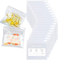 52 Packs Pill Pouches BPA Free Pill Bags 12mil Come with Mark Pen 3 x 2.75 inch Small Zip Bags with Write-on Label Seal Ziplock Pill Pouch for Travel Pill Organizer, Jewelry, Small Craft Pieces