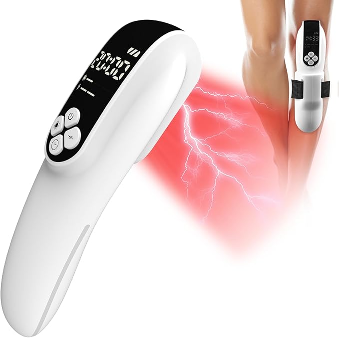 2-in-1 Red Light Therapy Device with Adjustable Strap, Dual Modes, Hands-Free Design for Daily Comfort