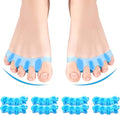 8 PCS Professional Toe Separators. Juzure Silicone Toe Spacers to Correct Bunions and Restore Toes to Their Original Shape for Women Men. Toe Correctors/Toe Straightener/Toe Stretcher/Toe Spacers
