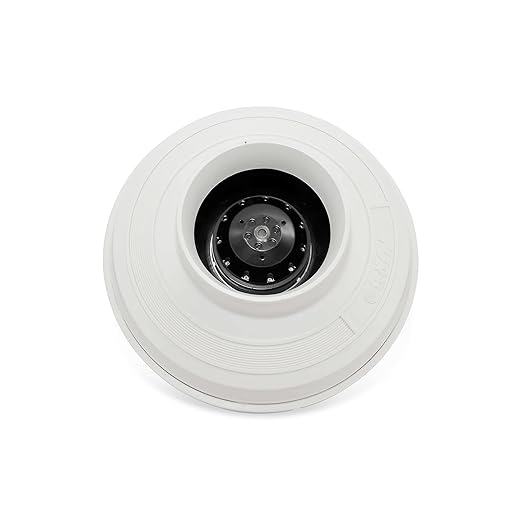Festa AMG Legend Radon Fan - Quiet and Energy Efficient 345 CFM Radon Mitigation System Inline Fan - 6" Electric Waterproof Inline Duct - Made with Sturdy Glass Reinforced Poly-Resin – White
