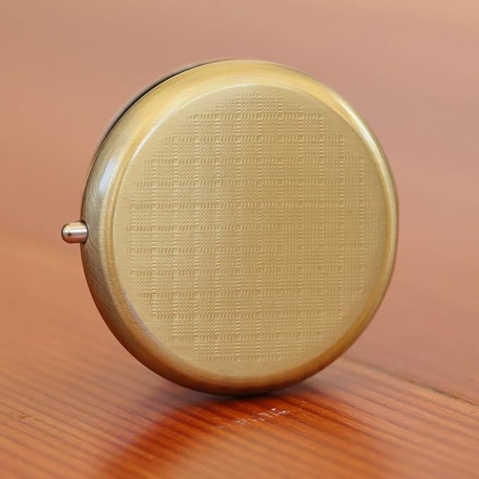 Eat Me Rabbit Wonderland Brass Round Pill Box