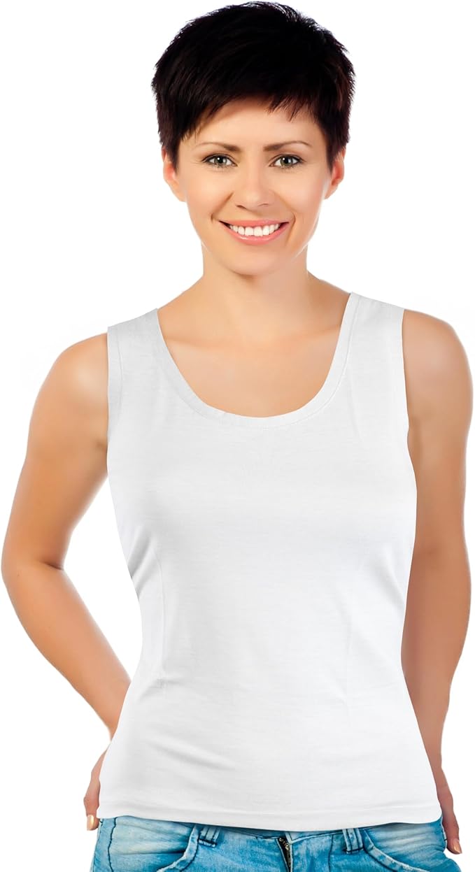 EMF Tank Top 5G RF Safe Clothing Shielding - Silver Coated Fabric