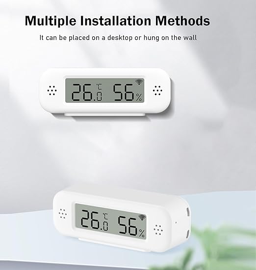 WiFi Thermometer Hygrometer: Smart Temperature and Humidity Sensor, Real-time Monitor, App Notification, Digital Indoor Temperature Sensor, Compatible with Alexa/Google Home(4Pack)