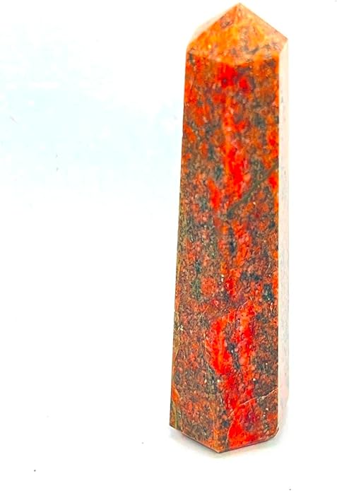 WholesaleGemShop 3 Inch Gemstones Obelisk Tower Jumbo Facet Aura Rock Crystal Natural Polished Earth Wand Spirit