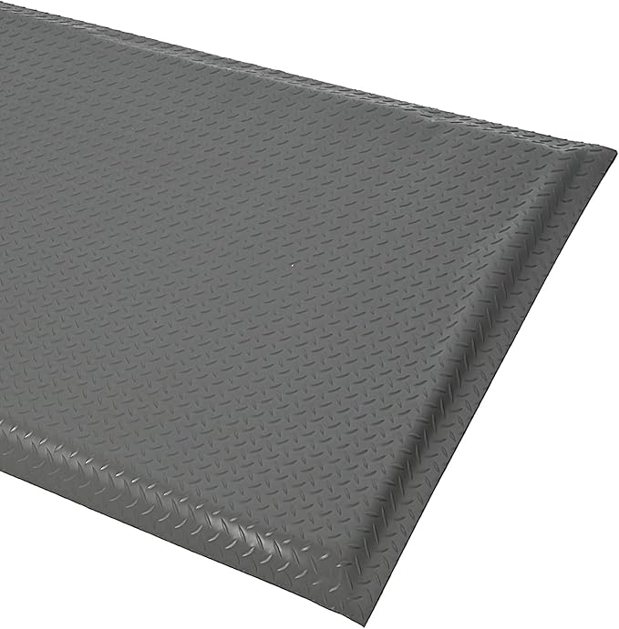 Anti Fatigue Mats Industrial 2' x 5' 15/16" Thick Ergonomic Standing Mat Commercial Kitchen Mat Heavy Duty Diamond Plate Cushioned Shop Floor Mats Helps Relieve Back and Leg Soreness