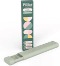 Pillar - 7 Day Pill Box Organizer | BPA-Free Wheat Straw Pill Organizer | Beautiful Tablet Organiser for Travel and Home (Sage Green)