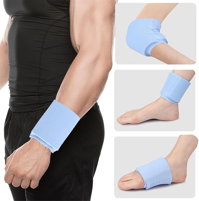 Wrist Ice Pack Wrap - Hot & Cold Gel Compression Sleeve for Carpal Tunnel, Arthritis, Tendonitis, 360° Coverage Support, Reusable - 1 Pack, Blue