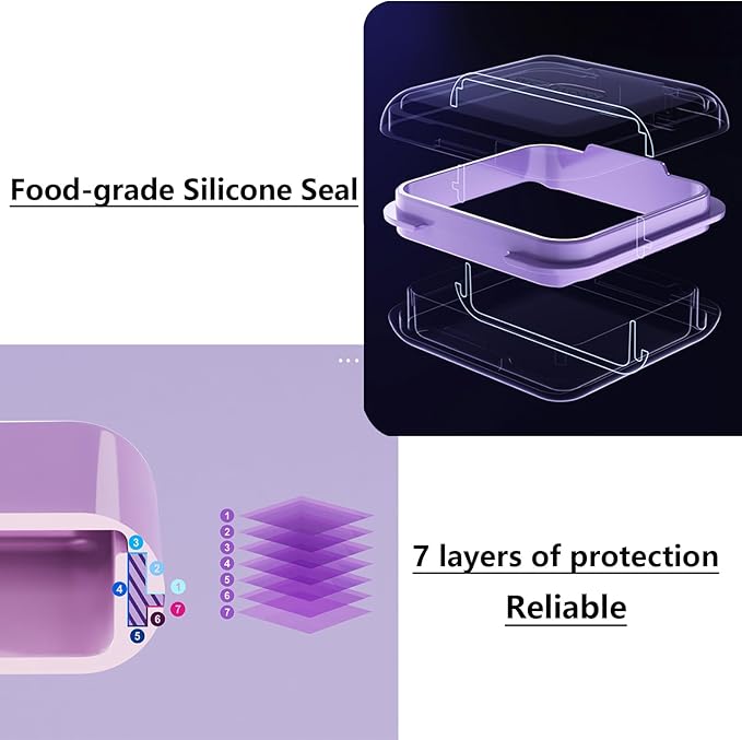 Small Pill Box Waterproof Travel Pill Case Portable Daily Pill Container Pill Holder Purse 4 Compartments Compact Medicine Organizer for Vitamin,Fish Oils,Supplements,Medication (Purple)