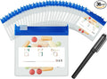 36 Packs Color Pill Pouch Bags 12mil 3 x 2.75 Inch bpa-Free, Frosted Clear EVA Materials, Heavy-Duty Thick Plastic Bags, Seal Zipper for Travel Medicine Organizer, Jewelry, Small Craft Pieces-Blue
