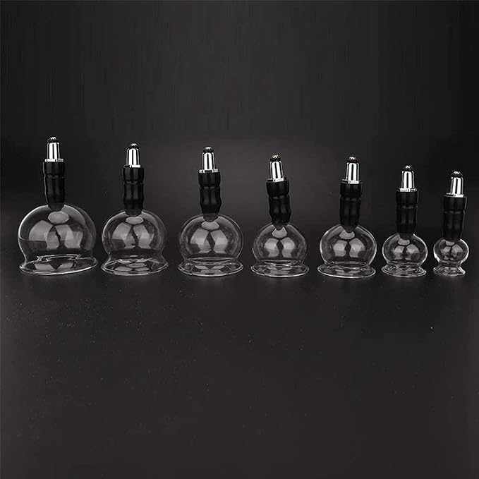 14 Pcs 5 Sizes Cupping Therapy Set, Glass Cupping Massage Cups Professional Chinese Cupping Therapy Studio and Household Set for Body Massage & Home Use