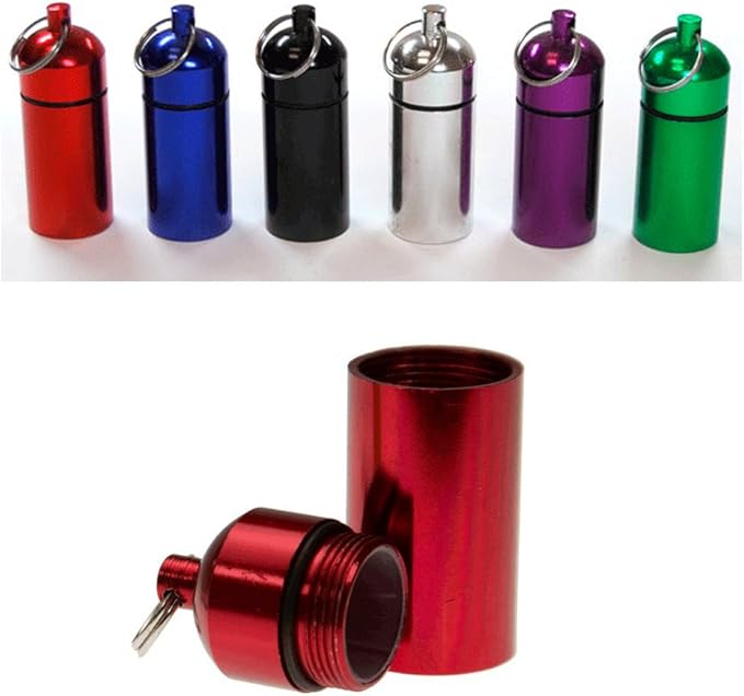 ATB 6 Pc Bison Tubes 2.5" Geocaching Containers Pill Holder Cache Supplies