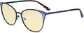 Eyekepper Ladies Blue Light Filter Glasses - Butterfly Design Computer Eyegalsses Women -Transparent Blue Lens
