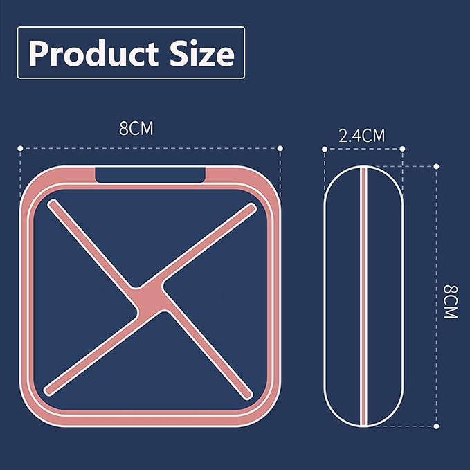 Small Pill Box Waterproof Travel Pill Case Portable Daily Pill Container Pill Holder Purse 4 Compartments Pocket Compact Medicine Organizer for Vitamin/Fish Oils/Supplements/Medication (White)