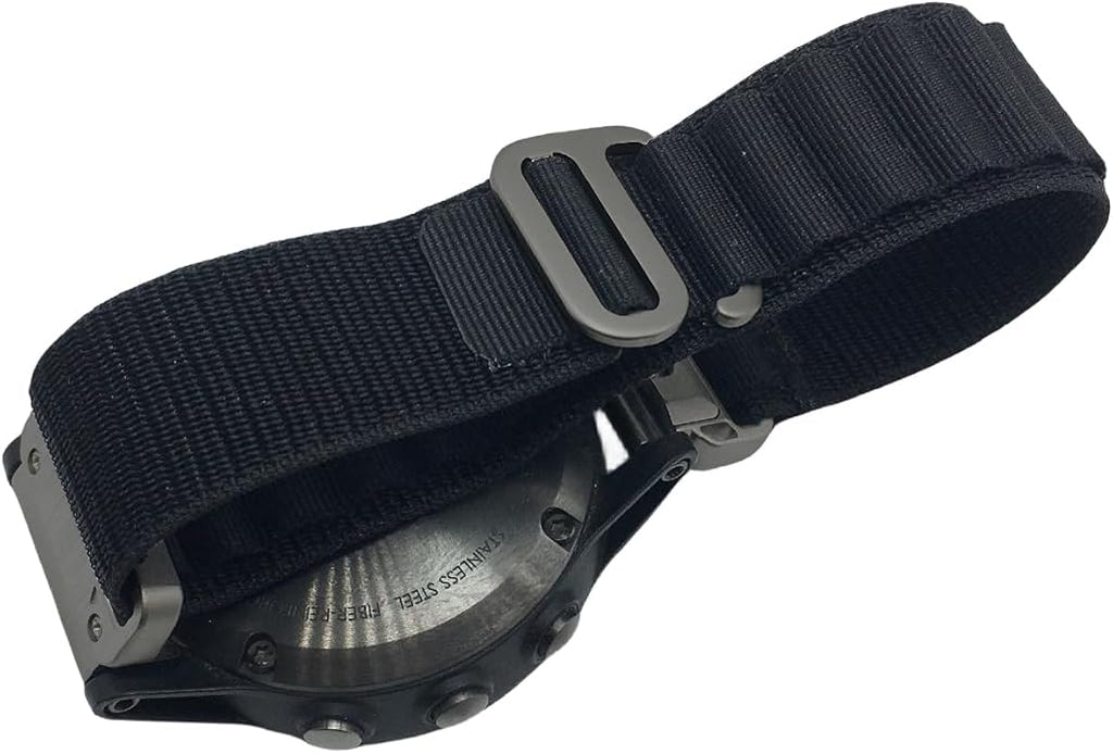 Custom Fit by Wrist Size, Small & Large Wrists, for Garmin Nylon Watch Band –– Compatible with QuickFit 20mm / 22mm / 26mm, Fenix 7, Instinct 2X, Forerunner, Epix, Tactix, MARQ, quatix, Approach