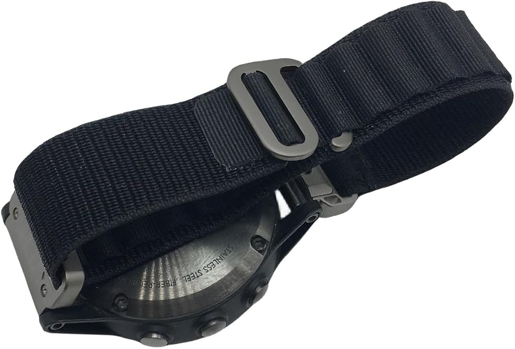 Custom Fit by Wrist Size, Small & Large Wrists, for Garmin Nylon Watch Band –– Compatible with QuickFit 20mm / 22mm / 26mm, Fenix 7, Instinct 2X, Forerunner, Epix, Tactix, MARQ, quatix, Approach