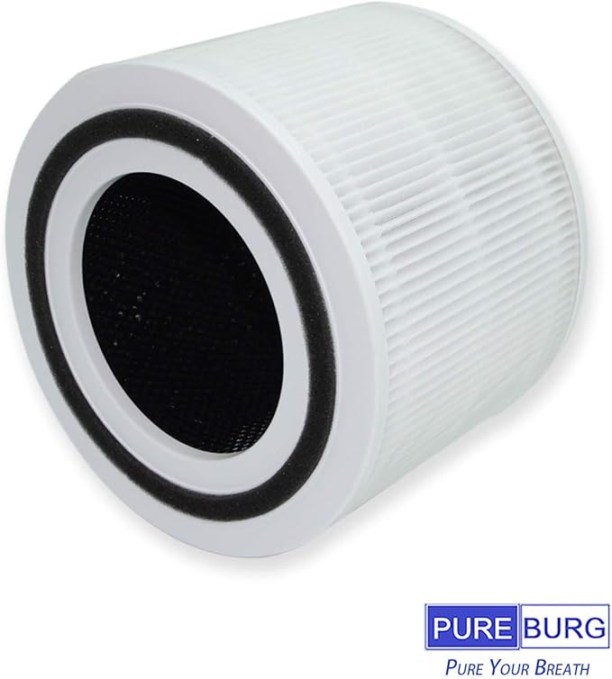 PUREBURG Replacement Filter Compatible with MaxLite AP215SF1 & AP215SF2 Air Purifiers, 2-Pack H13 HEPA Activated Carbon 3-Stage Filtration