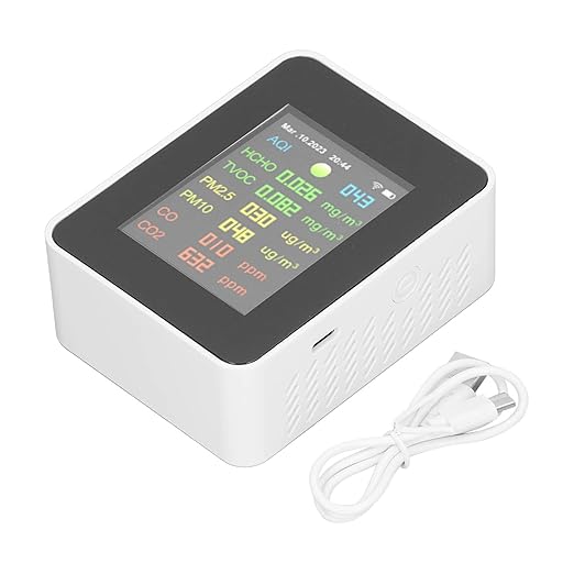 Air Quality Tester, 9 in 1 WiFi Air Quality Monitor Color LCD Digital Display, Indoor Air Quality Meters air quality monitor indoor air quality tester indoor indoor air quality monitor