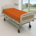 1 Pack Fitted Hospital Bed Sheets - Soft Microfiber Hospital Fitted Sheet - Hospital Bed Fitted Sheets (Orange, 36" x 84" x 12")