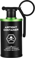 Tactical Pill Case, Durable Aluminum Small Pill Holder with Keychain, Airtight & Waterproof Vitamin Container for EDC, Travel, Outdoor - Green