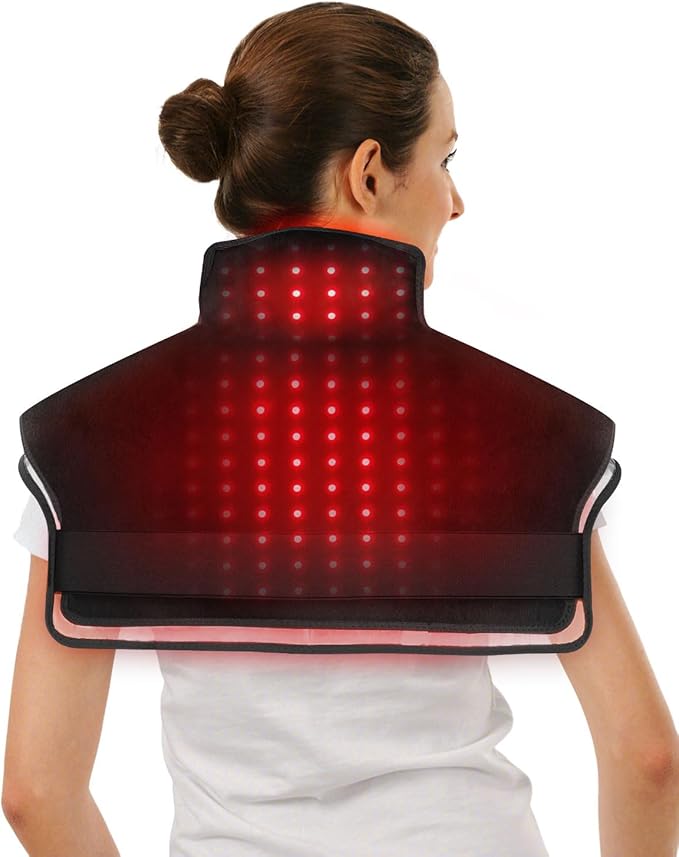 CooCoCo Heating Pad for Neck and Shoulders and Back Pain Relief, 23.6" x 17.4" Heatd Pad for Upper Back, 5 Modes Neck Haet Pad, Use for Home and Office
