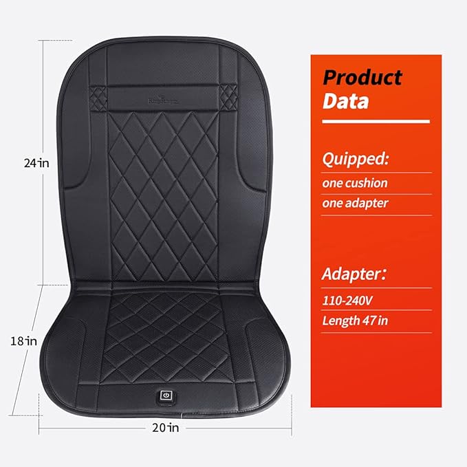 Heated Seat Cushion with Pressure-Sensitive,Heating Chair Pad for Home, Office and More