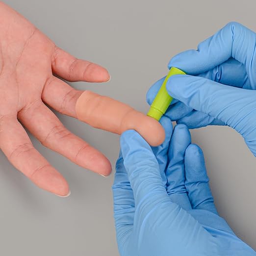 Ultrassist Blood Glucose Test Trainer, Simulated Finger Peripheral Blood Collection Practice