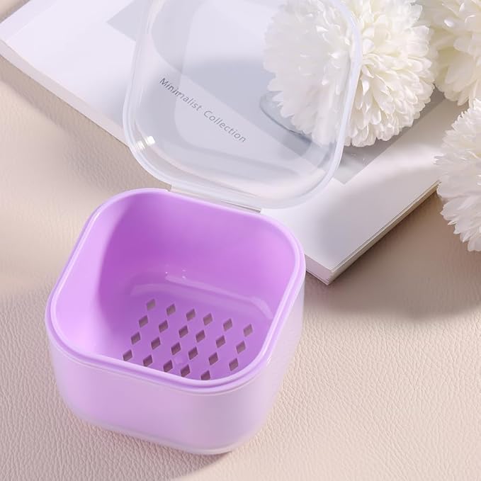 Nail Tool Sterilizer Box Plastic Disinfectant Container for Nail Art Accessories Tools, Portable Nail Drill Bits Sterilization Tray Soaking Box with Strainer Nail Art Salon Sterilizing Tool