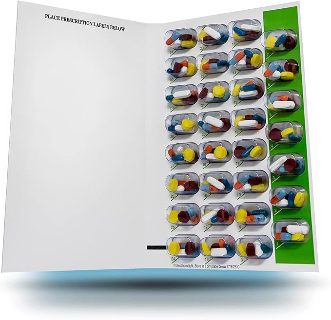 SureMed 31-Day Multi-Med Disposable Blister Card Refill with 26 Cards & 26 Blisters