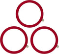 TENOC Universal Metal Ring Sticker for Magnetic Charger Compatible with iPhone/Samsung/Android All Cellphones, Magnetic Mount/Phone Holder Conversion Accessories, 3Pcs, Red