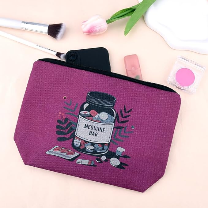 Medication Pouch Bag for Medicine Drug Pill Organizer for Travel Pharmacy Pouch Camp Medical Kit Bag Physician Practitioner Nurse Doctor Gifts Bags Pouches Get Well Soon Gifts for Hospital Patients