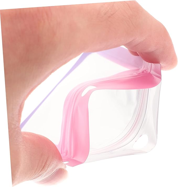 minkissy 100pcs Jewelry Pouches Small Sealing Bags Compact Storage for Jewelry Accessories Reusable Portable Sealing Pouches Drawstring