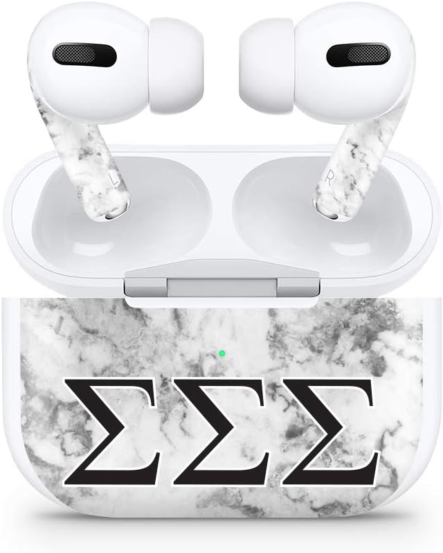 Apple AirPod Pro Skin 3M Custom Vinyl Wraps Decal Sticker Stylish Covers for Protection & Customization for 2019 Model A2190 - Sigma Sigma Sigma