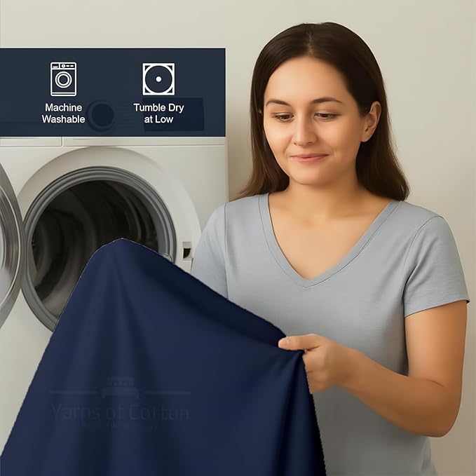6 Pack Fitted Hospital Bed Sheets - Soft Microfiber Hospital Fitted Sheet - Hospital Bed Fitted Sheets (Navy Blue, 36" x 84" x 12")