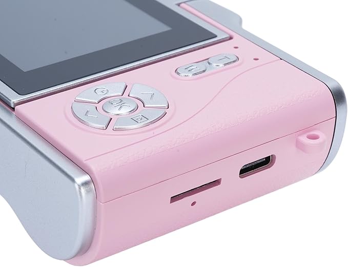 48MP Digital Camera, 1080P Video Camera, 8X Zoom, 2.4 Inch HD Flip Screen, LED Fill Light, Long Battery Life, with Multiple Functions for Entertaining Photography (Rose)