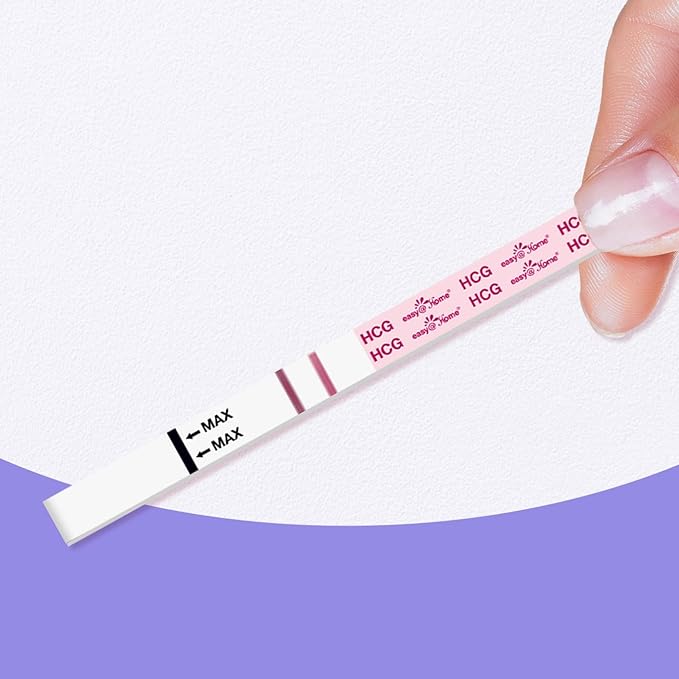 Easy@Home Pregnancy Test Strips: 100 Bulk Pregnancy Strips, Early Detection hCG Test Kit - Pruebas de Embarazo, Powered by Premom APP | 100 Pack