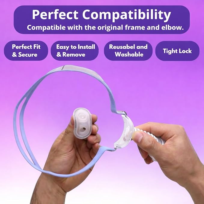 Air-Fit P10 Nasal Pillow Cushion - Soft Silicone Replacement Nose Pillows - Leak-Free Seal & Lightweight Comfort Replacement Supplies for Uninterrupted Sleep - 6 Pack Medium