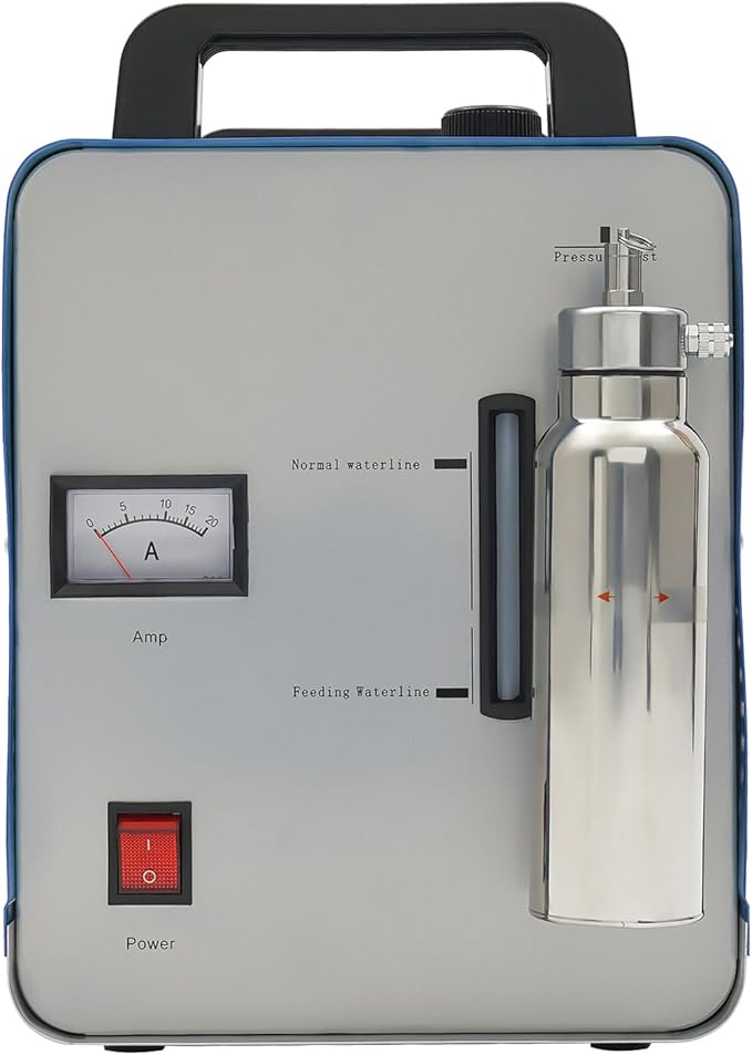 Oxygen Hydrogen Gas Flame Generator Torch Water Welder Acrylic Flame Polisher 75 L/H Portable Acrylic Flame Polishing Machine with Gas Torch AC 110V 300W