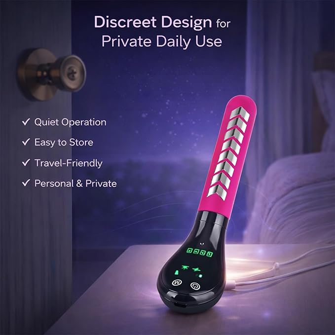 Bladder Support Device, Pelvic Floor Training Wand, Pelvic Floor Exercise Device that Helps Reduce leaks and Enhance a Tighter, More Toned Pelvic Muscle Feeling (Pink)