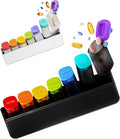 2 Packs Kertssy Weekly Pill Organizer 1 Time a Day - Black & White