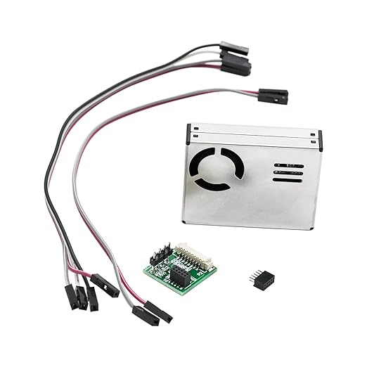 Precision Air Quality Monitoring Dust Sensor Module PM2.5 PM10 Digital Particle Concentration Sensor PMS7003M with G7 Switch Board Cable for Arduino