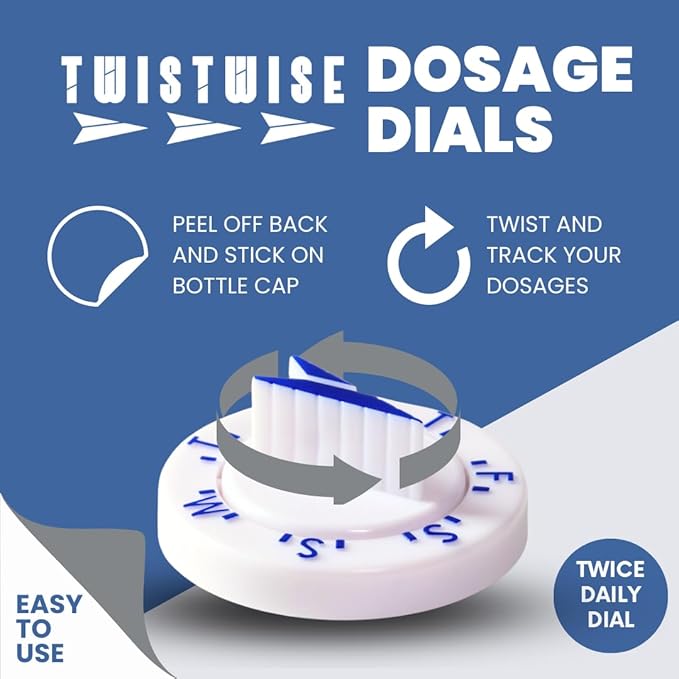 Twistwise™ Twice Daily Dosage Dial - 2-Pack