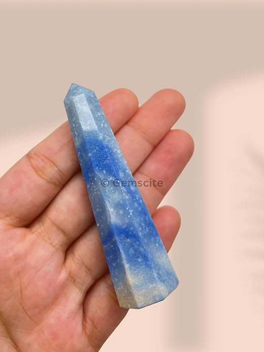 WholesaleGemShop 3 Inch Gemstones Obelisk Tower Jumbo Facet Aura Rock Crystal Natural Polished Earth Wand Spirit