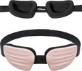 CLOZIA Sleep Mask for Men Women, Adjustable Sleeping Eye Mask, 100% Blocking Eye Masks for Sleep, Soft Comfortable for Travel & Shift Work, Pink