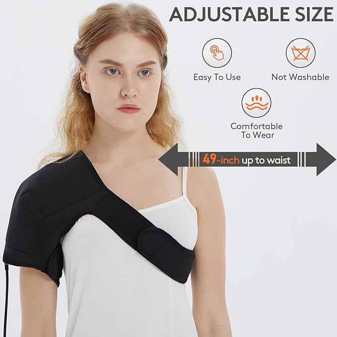 UTK Shoulder Heating Pad for Women, Far Infrared Heating Pads for Shoulder with Natural Jade & Smart Controller - Shoulder Portable Heating Pads for Rotator Cuff Pain