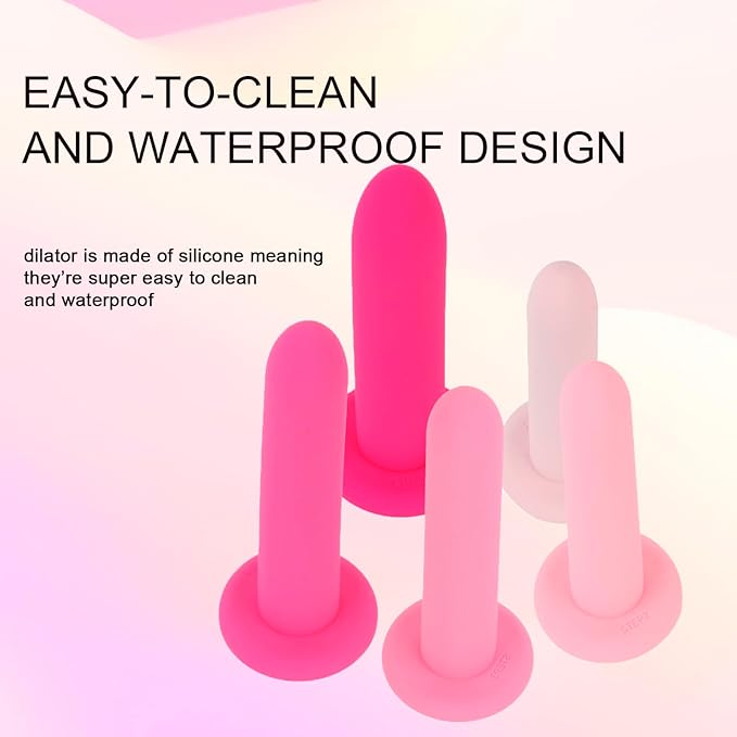 Silicone Pelvic Floor Muscle Exerciser Trainer Set - 5 Kit System (Small Set)