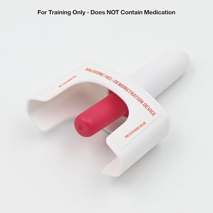 Training Device for Naloxone Nasal Spray | for Use in First Aid Training for Opioid Overdose | Reusable | Includes Two Nasal Spray Training Devices & Instructions (Pack of 2) | Contains NO Medication